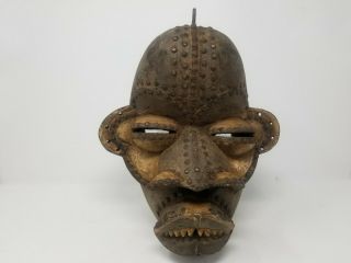 Vintage Antique African Wood Carving Mask Dan We - Guere Guere Ivory Coast