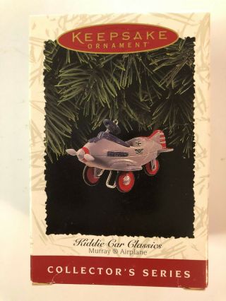 Hallmark Keepsake 1996 Kiddie Car Classics Murray Airplane Christmas Ornament