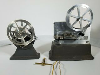 Vintage Gamewell Fire Alarm Ticker Tape Telegraph W/ Take Up Reel - Video Desc