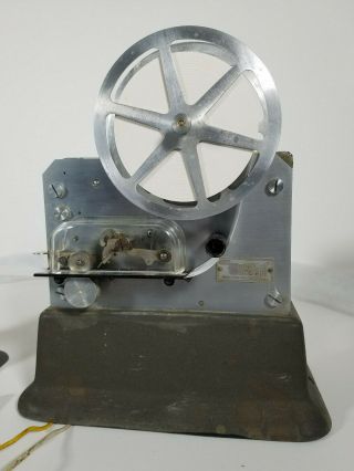 Vintage Gamewell Fire Alarm Ticker Tape Telegraph W/ Take Up Reel - VIDEO Desc 2