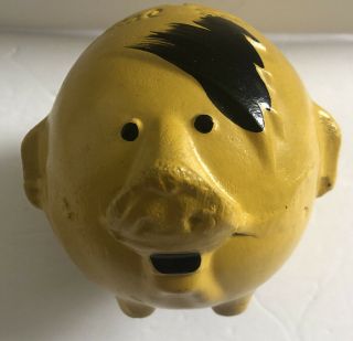 Vintage Hitler Piggy Bank Save For Victory Make Him Squeal Wwii Propoganda