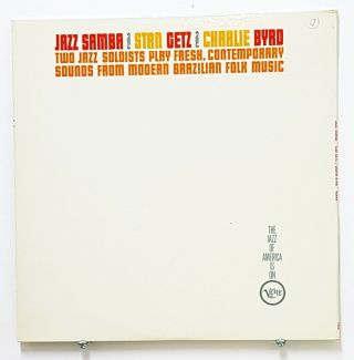 STAN GETZ CHARLIE BYRD Jazz Samba NM 1962 LIVE VERVE V - 8432 LP GateFold 2