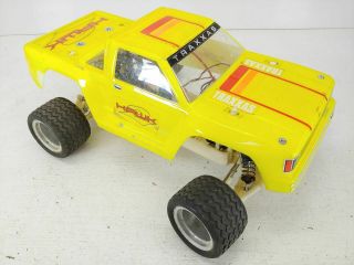 Rare Vintage Traxxas Hawk 1/10 2wd Rc Truck W/ Brushed Electronics Artr