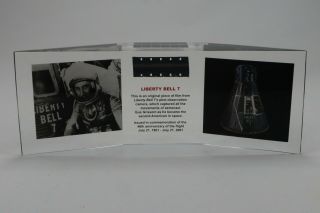 Liberty Bell 7 Gus Grissom Flown Film In Lucite Acrylic Resin 88