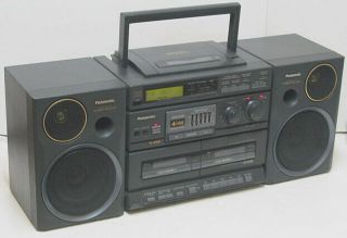 Vintage Panasonic Rx - Dt680 Boombox Ghetto Blaster Cd Player 2 Cassette