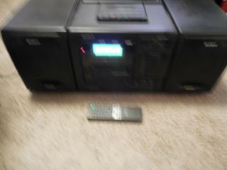 Vintage Sony Boombox Am/fm Cfd - 600 Mega Bass 6 Cd Changer & Remote