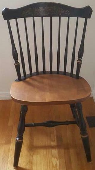 Fabulous Vintage Solid Wood Spindle Back Dining Side Chair - Vgc - Great Design