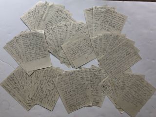 Jack Ruby Hand Written Notes - 53 Pages - With From His Brother