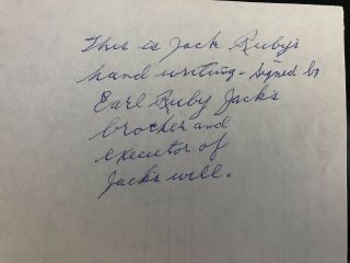 Jack Ruby Hand Written Notes - 53 Pages - With From His Brother 3