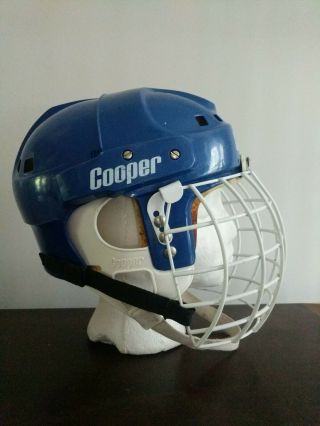 Vintage Cooper Sk 2000 Royal Blue Hockey Helmet 2