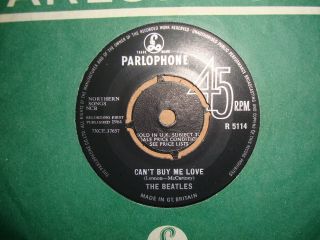 THE BEATLES,  CANT BUY ME LOVE,  PARLOPHONE RECORDS 1964 (ORIOLE PRESS) EX 3
