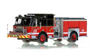 Chicago Fire Department E - One Engine 28 1/50 Fire Replicas Fr039 - 28