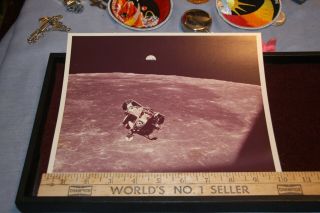 Nasa " A - Kodak " Color Apollo 11 Onboard Film Photograph Stamped Lunar Module