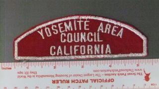 Boy Scout Yosemite Area Council Rws Ca Full Strip 5439ii