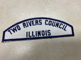 Two Rivers Council White & Blue Wbs Sea Scout Council Strip