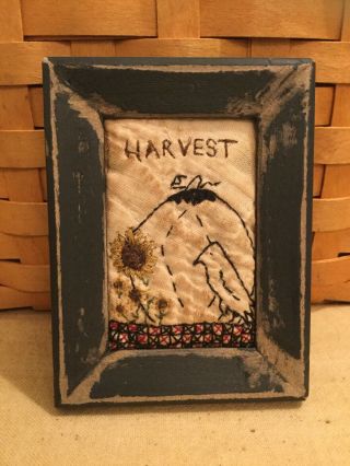 Primitive Tiny Sampler Harvest Antique 1800’s Quilt Piece