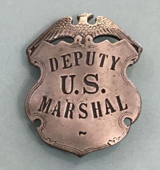 Rare Obsolete Old Deputy U.  S.  Marshal,  Marked Sterling