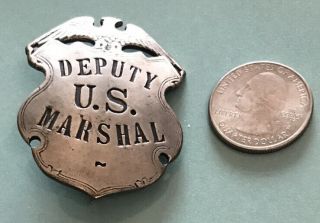 Rare Obsolete Old Deputy U.  S.  Marshal,  Marked Sterling 3