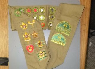 Boy Scout Killer Ww2 Era Merit Badge Sash Stalking 8798ii