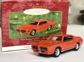 2000 Hallmark Keepsake Christmas Ornament 1969 Pontiac Gto The Judge Classic Car