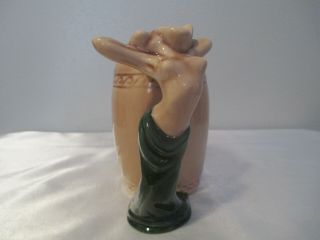 Vtg Ceramic Partially Nude Female With Green Dress Handle Mug By Dorothy Kindell