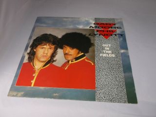 Gary Moore (& Phil Lynott) : Out In The Fields Uk Ex,  12 "