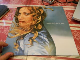 2 Sided Record Flat Madonna Ray Of Light Promo Ads