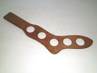 Antique Knitting Tool Wooden Sock Stretcher|dryer|form 5 Hole Size 10 - 1/2 23.  5 "