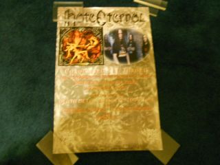 Hate Eternal Conquering The Throne Poster Promo 17 X 11 Inches Nm Morbid Angel