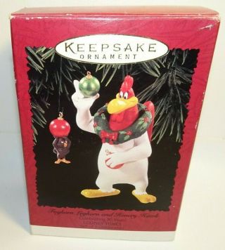 Hallmark Keepsake 1996 Ornament Looney Tunes Foghorn Leghorn And Henery Hawk