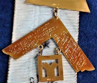 14K gold Masonic Past Master presentation jewels 1949 Trinity 98 3