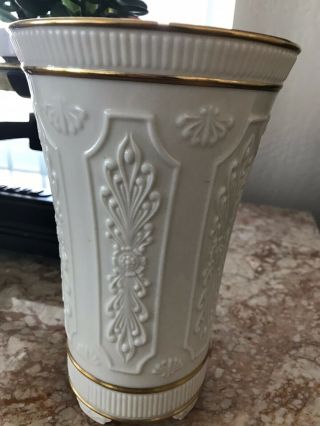Lenox Versailles Vase W/gold Sticker
