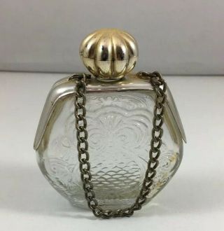 Vintage Avon Purse Petite Empty Perfume Bottle With Chain Bedroom Vanity Decor