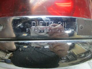 Dietz Model 211 Fire truck Beacon Light with Red Dome 3