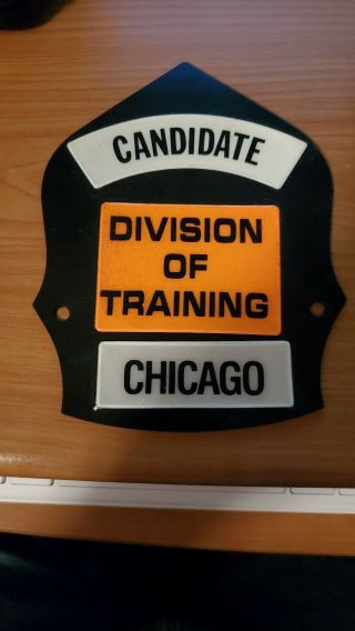 Chicago Fire Department Helmet Shield Front
