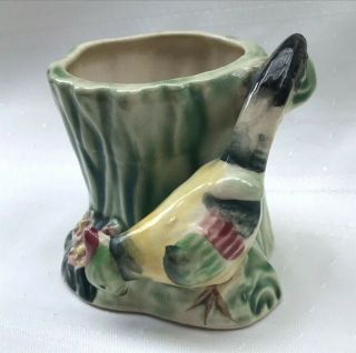 Vintage Ceramic Pheasant Bird Planter OCCUPIED JAPAN 3
