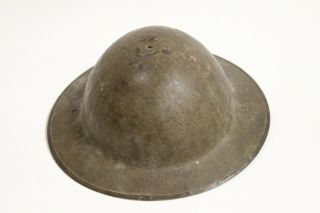 Vintage Ww 1 Era Us Army Doughboy Metal Helmet Fs 166 With Leather Strap