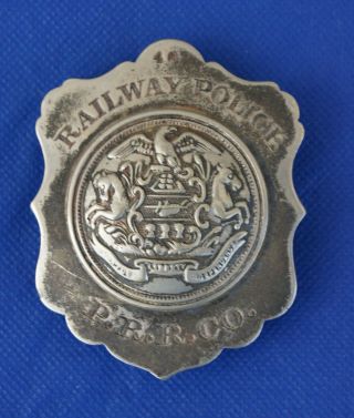 P.  R.  R.  Co Railway Police Badge Pennsylvania Railroad Police Badge Obsolete