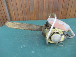 Vintage Pioneer S620 Chainsaw Chain Saw With 18 " Bar