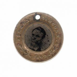 Abraham Lincoln 1860 Campaign Ferrotype Button