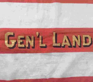 c1877 SILK 38 STAR US AMERICAN FLAG,  GENERAL LANDER CIVIL WAR GAR POST,  LYNN MA 3