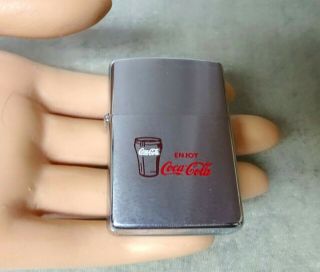 Collectible Vintage 1949 - 1951 Coca Cola Coke Zippo Lighter - Unfired /