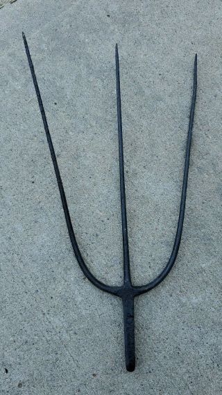 Vintage 3 Tine Prong Pitch Fork Head,  For Loose Hay