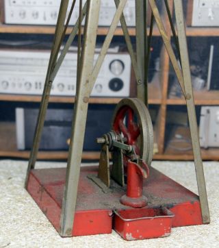 Vintage Empire metal windmill / water pump for train set by Metal Ware Co. 2