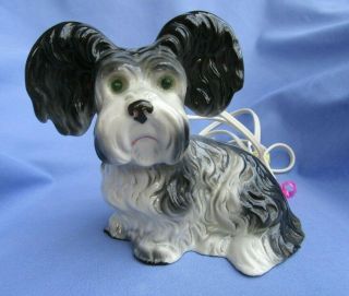 Skye Silky Yorkshire Terrier Papillon Perfume Lamp Germany 8 " Dog