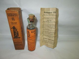 Vintage Kickapoo Indian Medicine Co.  Oil