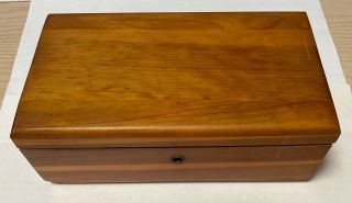 Vintage 1979 Lane Cedar Chest Miniature Salesman Sample Jewelry Trinket Wood Box
