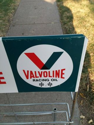 Vintage Valvoline Motor Oil Can Sign Rack 3