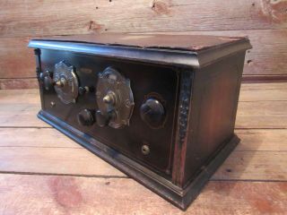 Vintage Antique 1920 ' s A - C Dayton Co Tabletop Radio XL - 25 3