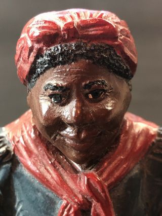 Vintage Black Americana Woman With Pie Figurine 5 " Folk Art